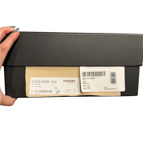 NWT Gucci Women's Beige and Burgundy Platform Mules - Picture 7 of 7